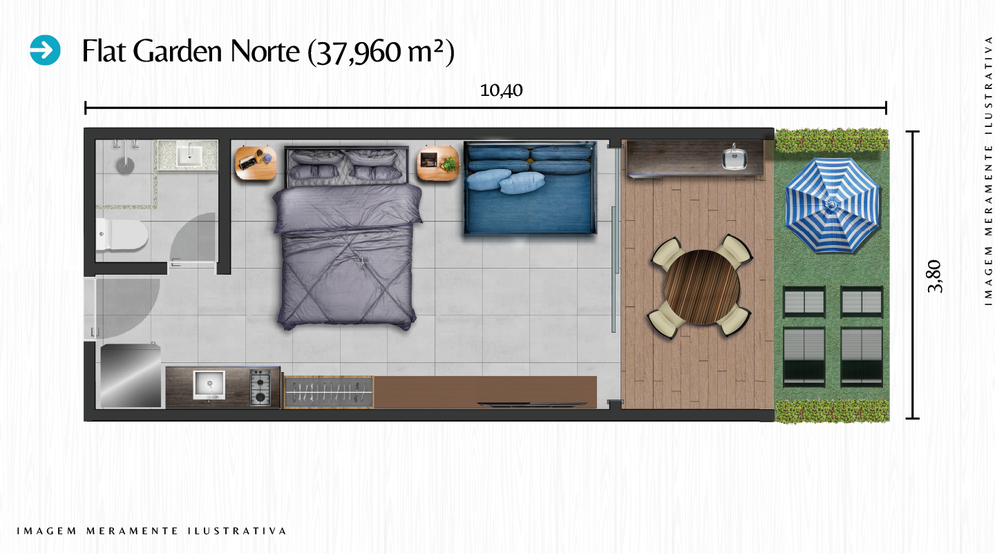 Maragogi Privilege - planta - flat 37m