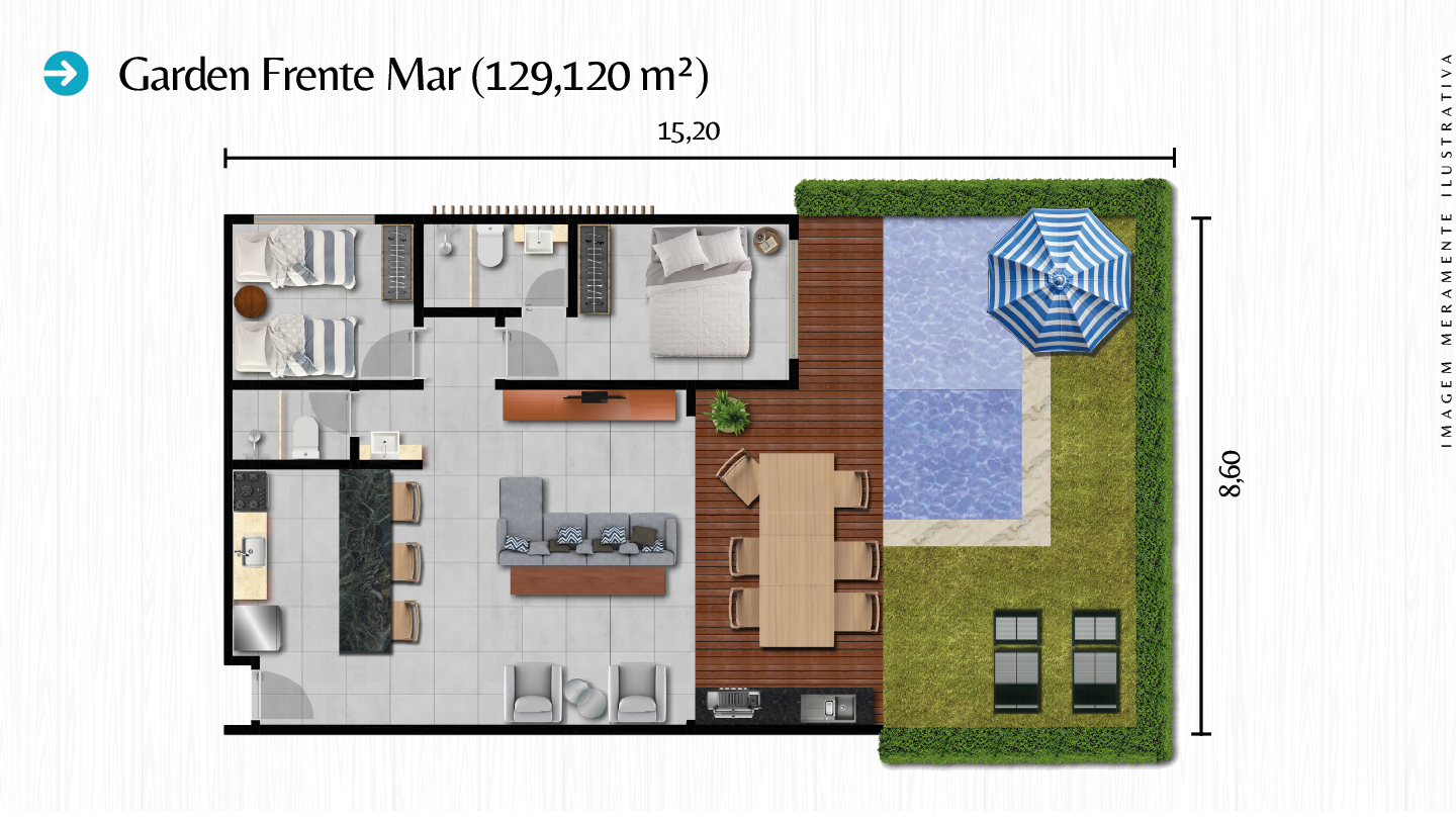 Maragogi Privilege - planta - garden frente mar